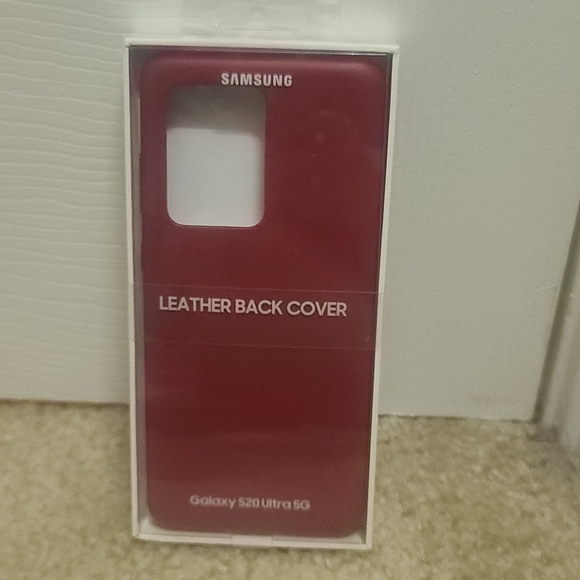 NWT Samsung Galaxy S20 Ultra Leather Back Cover - Picture 1 of 3